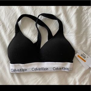 Calvin Klein Black Sports Bra in Size S